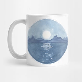 Full Moon Over Rocky Mountains Mug